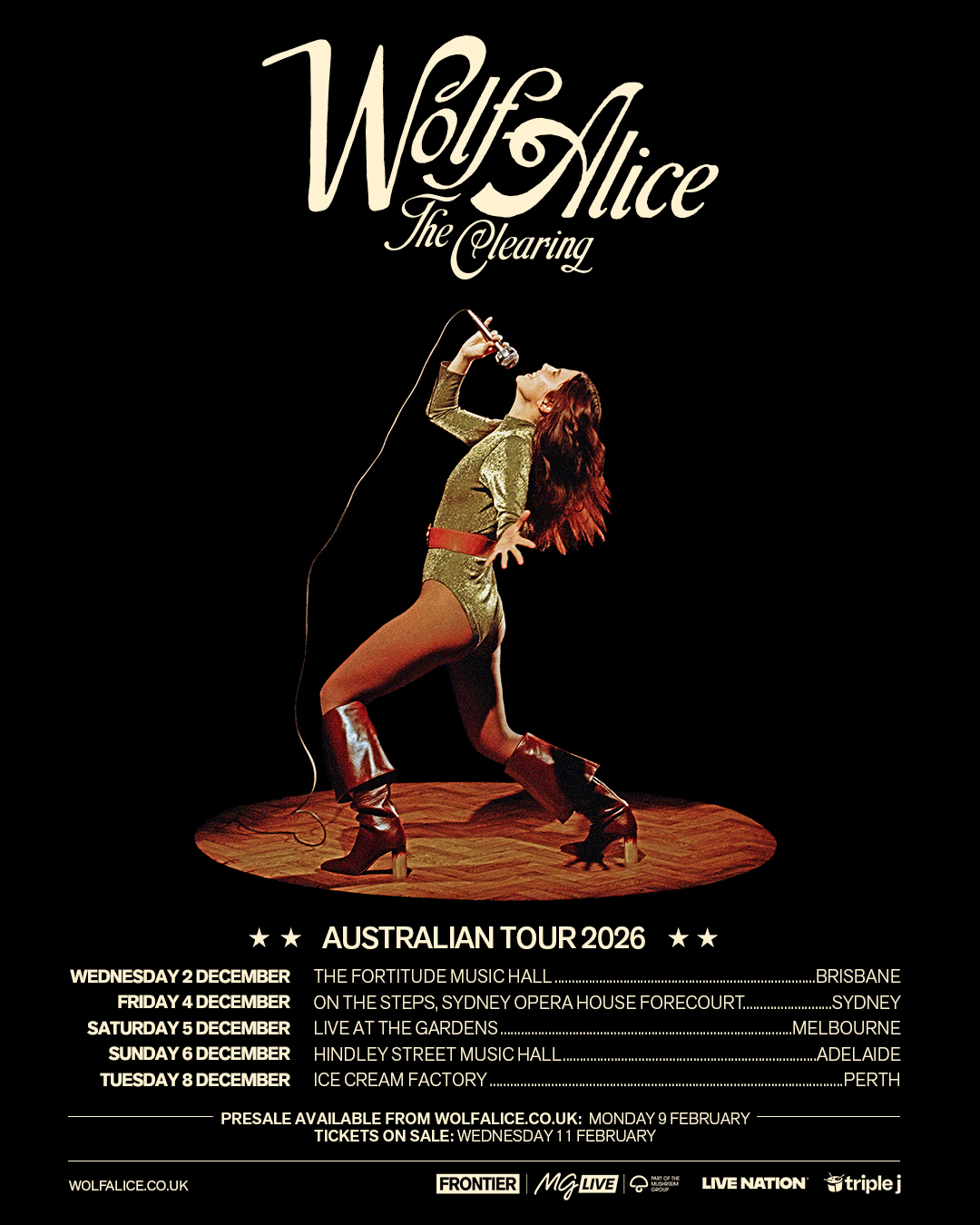 Wolf Alice Tour Poster 2026